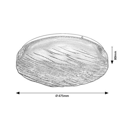 Rabalux - LED plafonsko svetlo za kupatilo LED/36W/230V IP44 4000K prečnik 47,5 cm