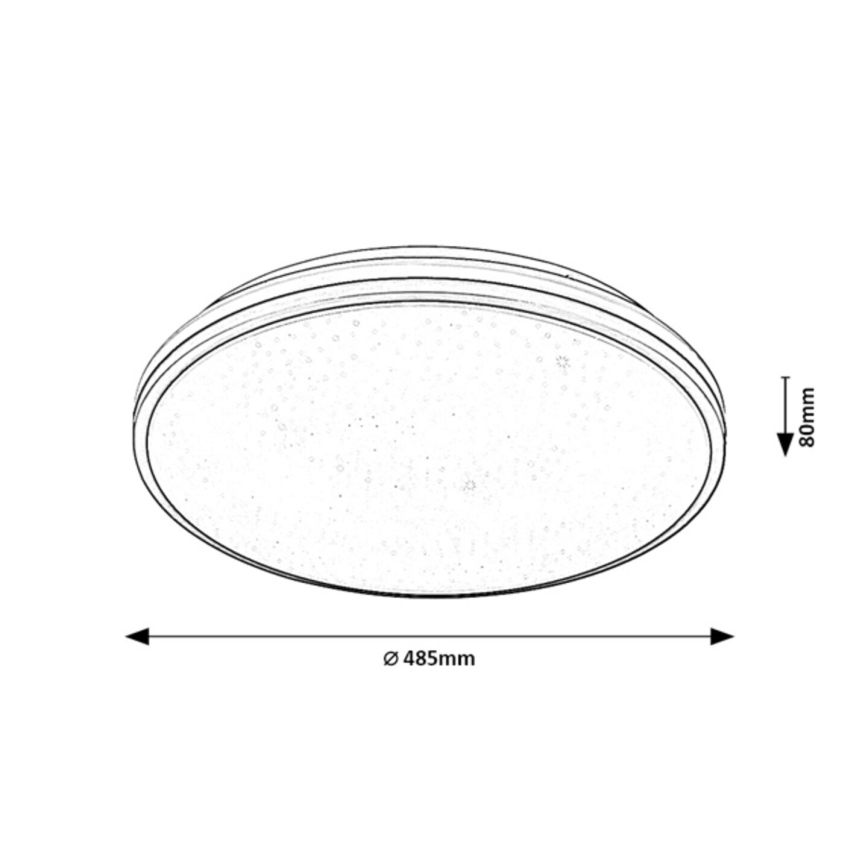 Rabalux - LED stropno svetlo za kupatilo LED/40W/230V IP44 4000K Ø 48,5 cm
