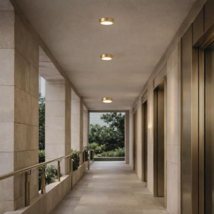 Rabalux - LED stropno svetlo za kupatilo LED/7W/230V prečnik 12 cm IP44 zlatna