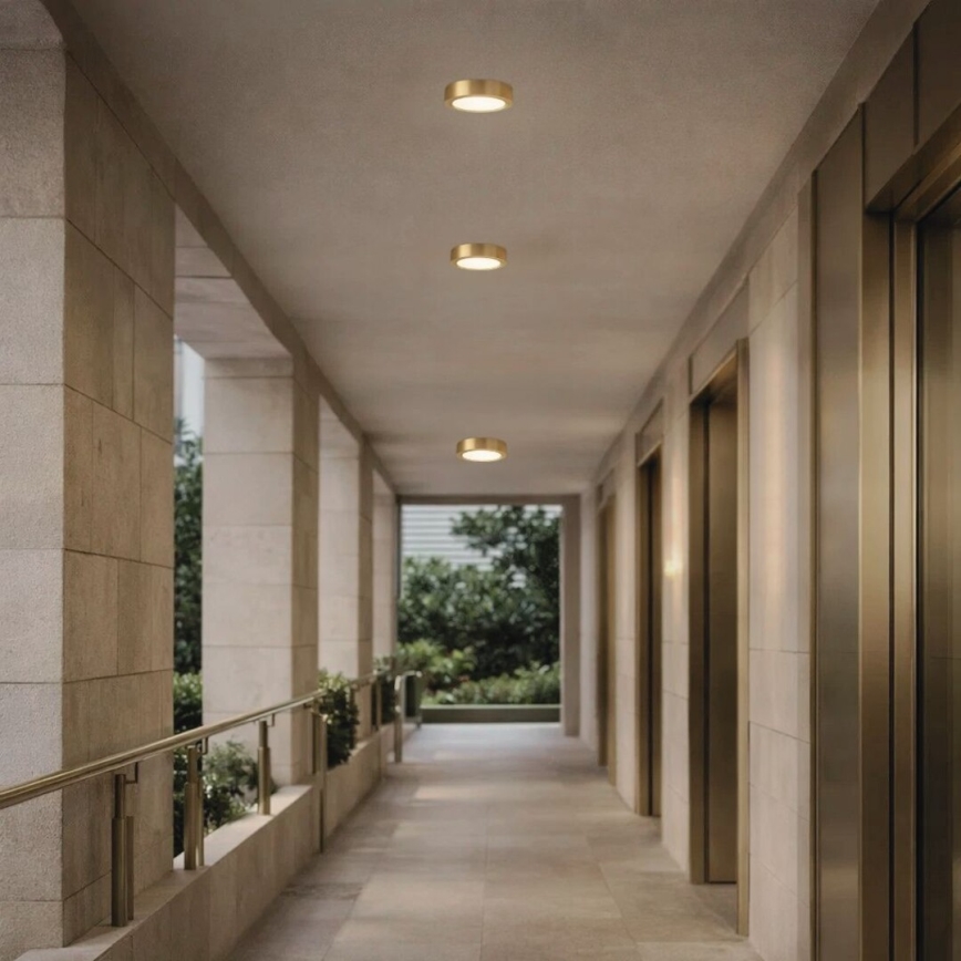 Rabalux - LED stropno svetlo za kupatilo LED/7W/230V prečnik 12 cm IP44 zlatna
