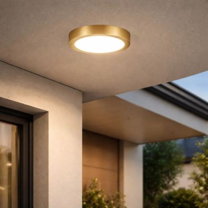 Rabalux - LED stropno svetlo za kupatilo LED/30W/230V, prečnik 30 cm, IP44, zlatna