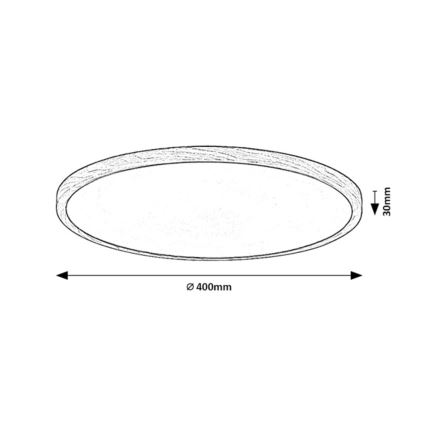 Rabalux - LED plafonsko svetlo za kupatilo LED/24W/230V 3000/4000/6000K prečnik 40 cm IP44 bež