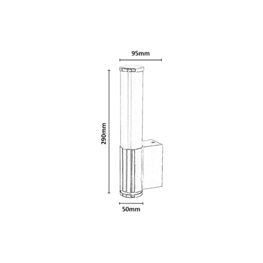 Rabalux - LED zidno svetlo za kupatilo LED/6W/230V IP44 crna