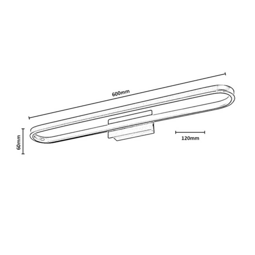 Rabalux - LED osvetljenje za kupatilsko ogledalo LED/18W/230V IP44 60 cm