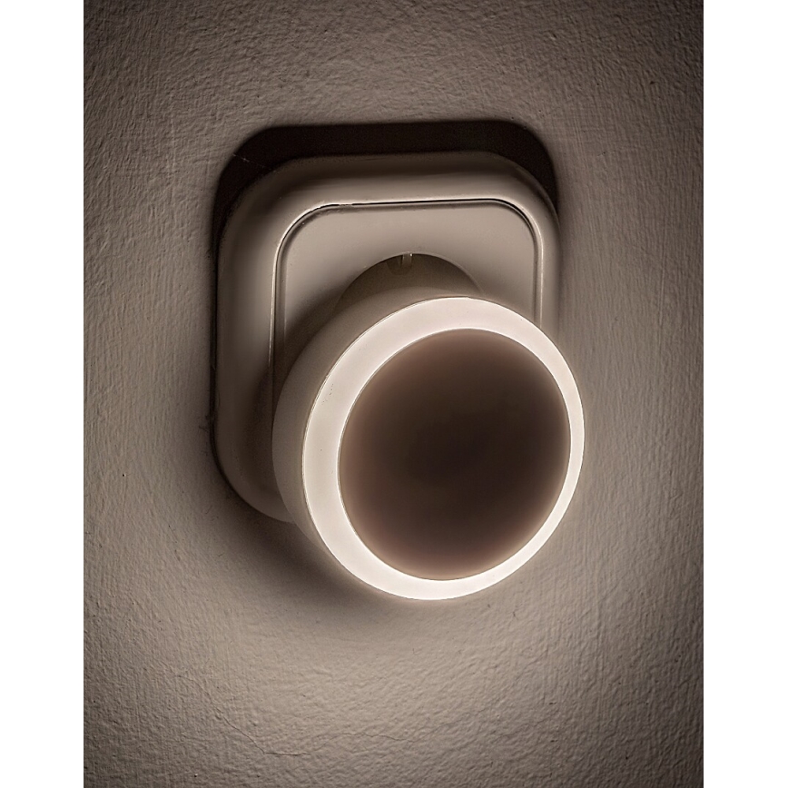 Rabalux - LED noćno svetlo sa senzorom sumraka za utičnicu LED/0,3W/230V 3000K