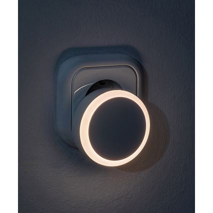 Rabalux - LED noćno svetlo sa senzorom sumraka za utičnicu LED/0,3W/230V 3000K