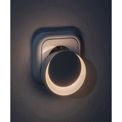 Rabalux - LED noćno svetlo sa senzorom sumraka za utičnicu LED/0,3W/230V 3000K