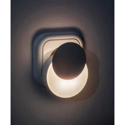 Rabalux - LED noćno svetlo sa senzorom sumraka za utičnicu LED/0,3W/230V 3000K