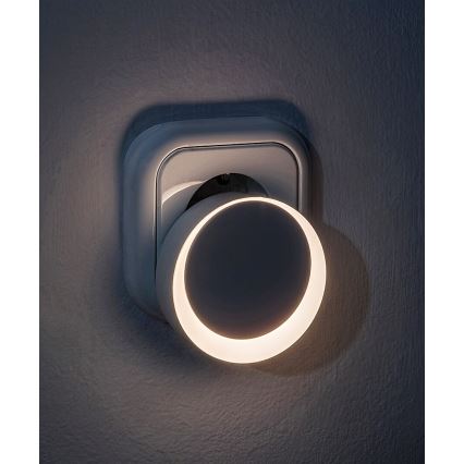 Rabalux - LED noćno svetlo sa senzorom sumraka za utičnicu LED/0,3W/230V 3000K