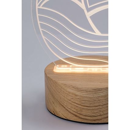 Rabalux - LED Dečija stona lampica LED/2W/5V 3000K brod buk