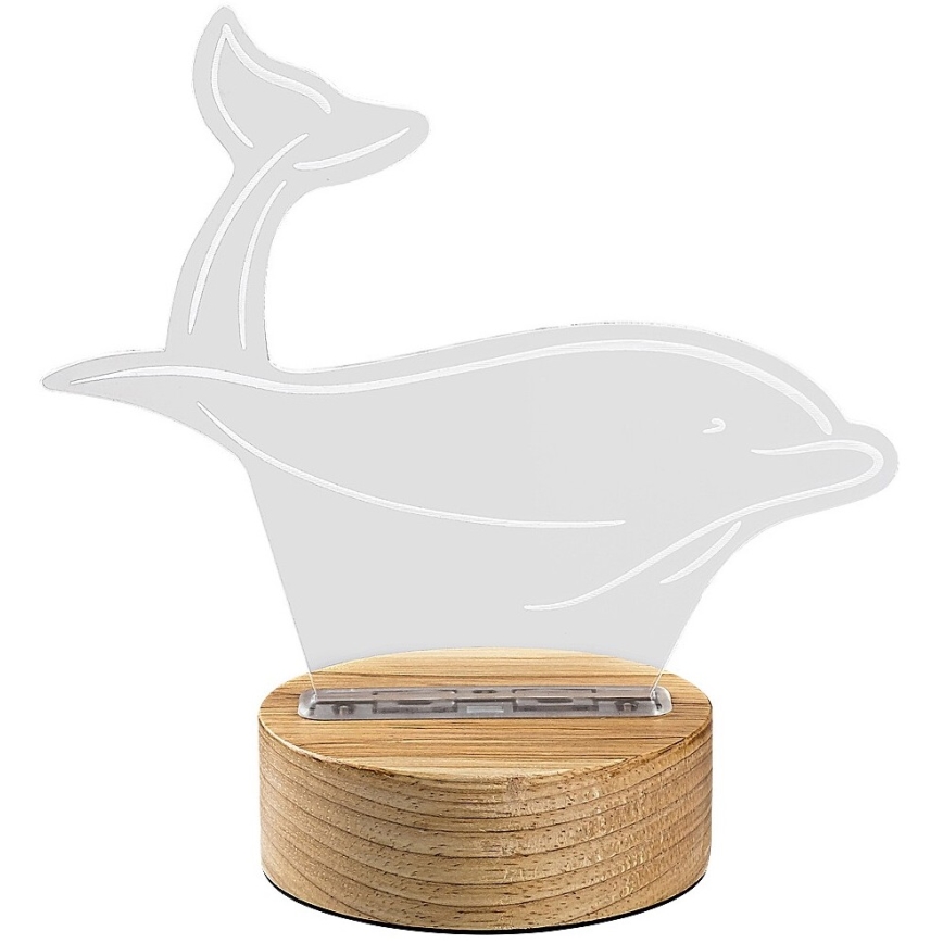Rabalux - LED dečija stolna lampica LED/2W/5V 3000K delfin bukva