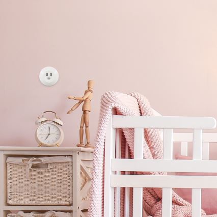 Rabalux - LED noćno svetlo za utičnicu sa senzorom 2xUSB LED/13,9W/230V 3000K