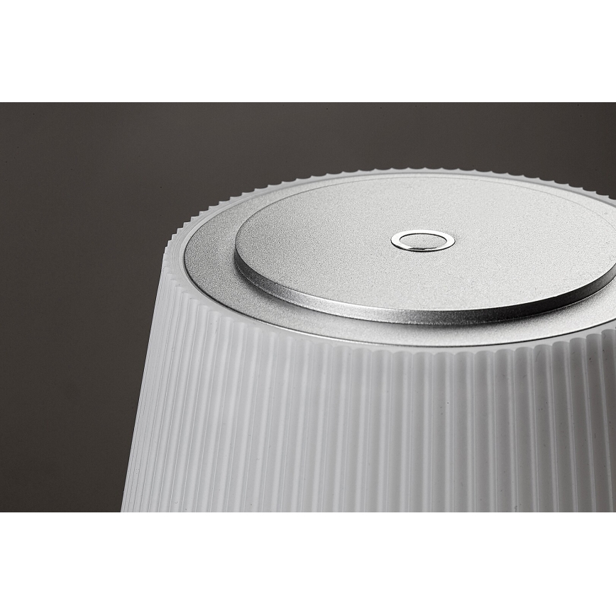 Rabalux - LED prigušiva punjiva stona lampa LED/4W/3,7V 1800 mAh 3000-5000K IP44 srebrna