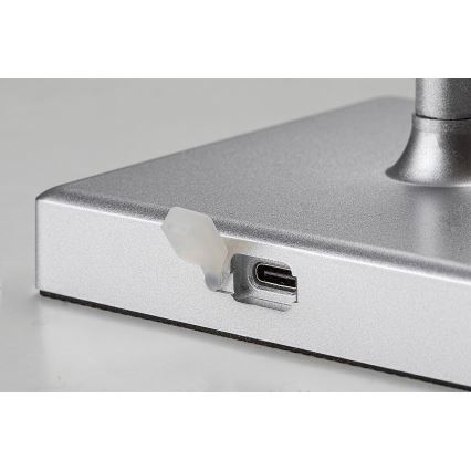 Rabalux - LED prigušiva punjiva stona lampa LED/4W/3,7V 1800 mAh 3000-5000K IP44 srebrna