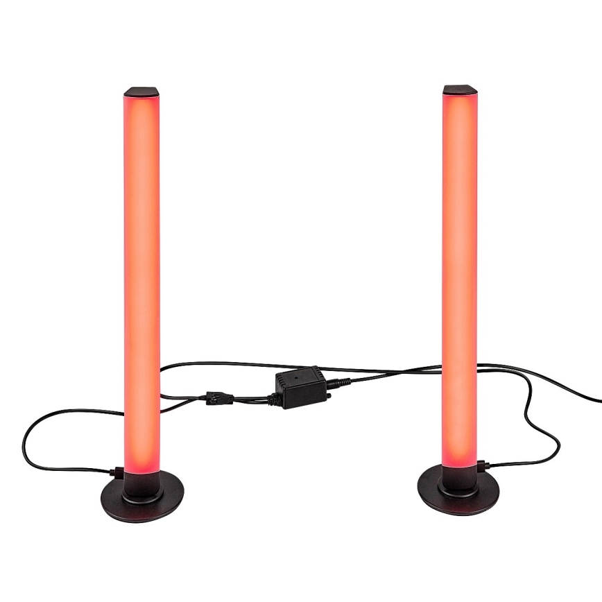 Rabalux - KOMPLET 2x LED RGB prigušiva stona lampa PACO LED/5W/5V + daljinski upravljač