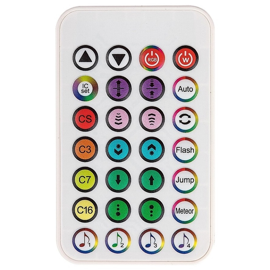 Rabalux - KOMPLET 2x LED RGB prigušiva stona lampa PACO LED/5W/5V + daljinski upravljač