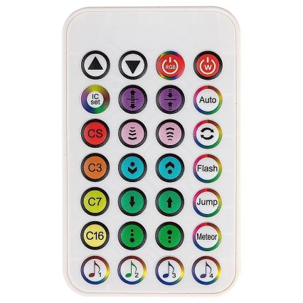 Rabalux - KOMPLET 2x LED RGB prigušiva stona lampa PACO LED/5W/5V + daljinski upravljač