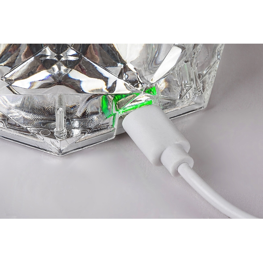 Rabalux 76015 - LED RGB prigušiva stona punjiva lampa SIGGY LED/1,5W/3,7V 800 mAh