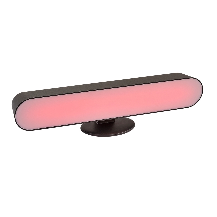 Rabalux - LED RGB prigušiva stona lampa LED/3W/5V crna + daljinski upravljač