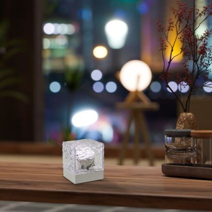 Rabalux - LED RGB prigušiva punjiva stona lampa LED/1W/5V/3xAA + daljinski upravljač