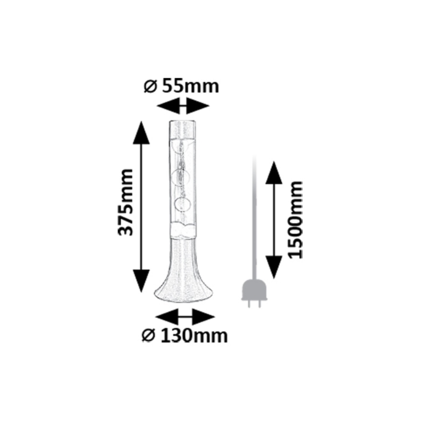 Rabalux - LED lava lampa LED/25W/230V