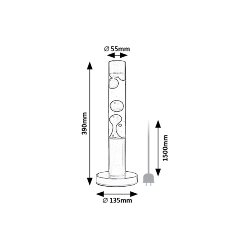 Rabalux - LED lava lampa LED/25W/230V