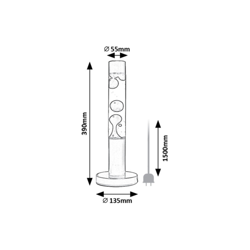 Rabalux - LED lava lampa, 25 W, 230 V