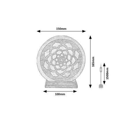 Rabalux - Lampa od soli 1xE14/15W/230V
