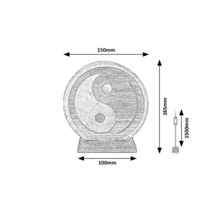 Rabalux - Lampa od soli 1xE14/15W/230V