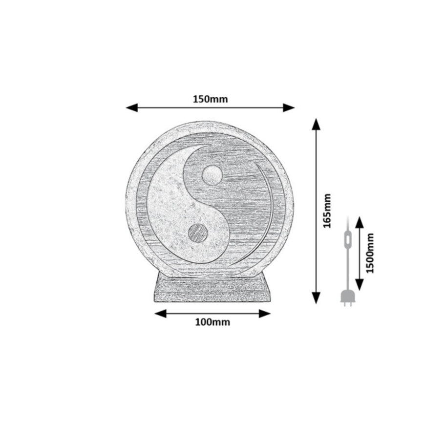 Rabalux - Lampa od soli 1xE14/15W/230V