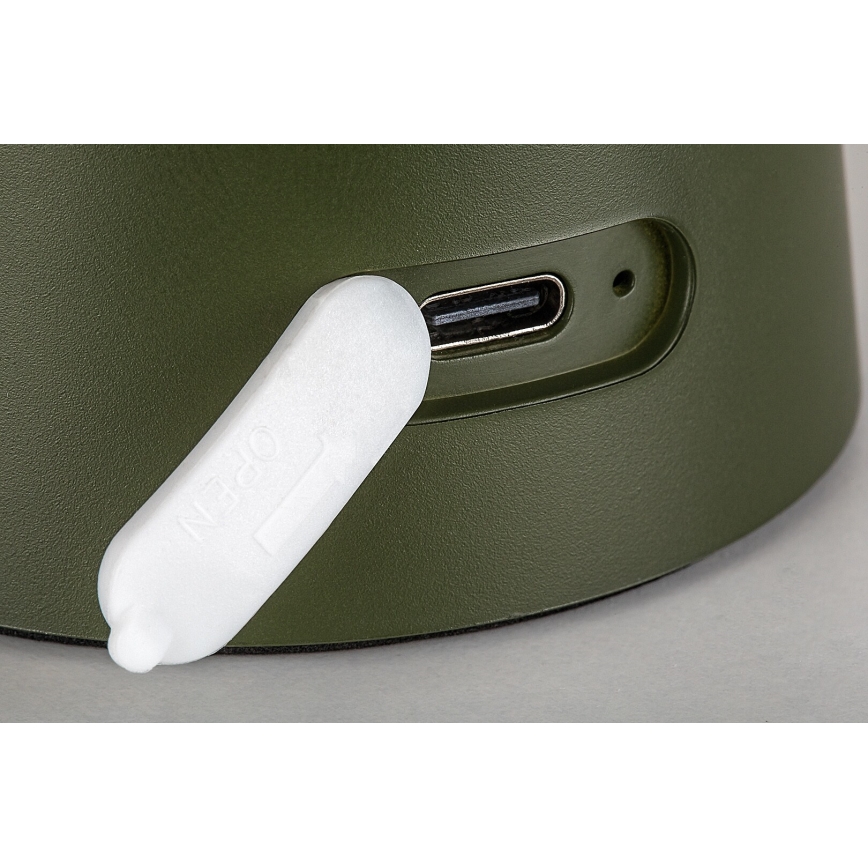 Rabalux - LED prigušiva dodirna punjiva spoljašnja lampa LED/1,5W/5V IP44 1200 mAh USB zelena