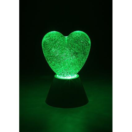 Rabalux - LED RGB Dekorativna lampa LED/0,8W/3xAA u obliku srca