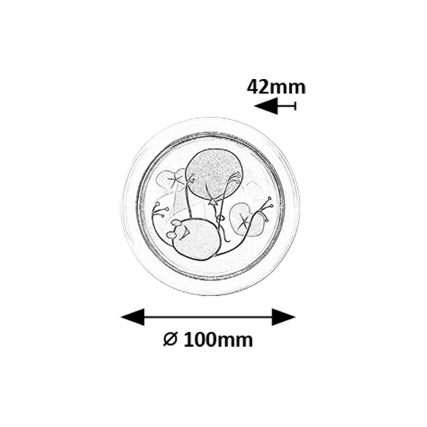 Rabalux - LED dečije noćno svetlo LED/0,3W/2xAA 6000K