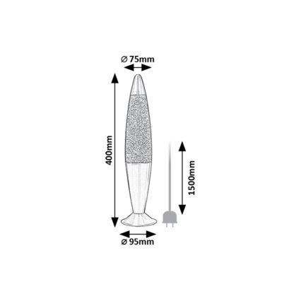 Rabalux - LED lava lampa LED/25W/230V