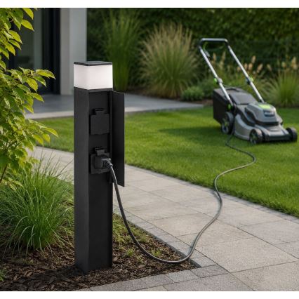 Rabalux - LED spoljašnja lampa sa 2 utičnicama LED/10W/230V IP44