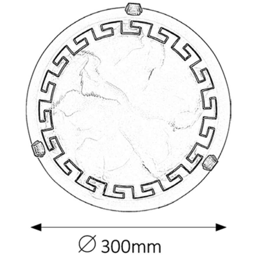 Rabalux - Plafonska svetiljka 1xE27/60W/230V