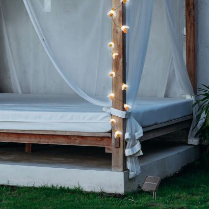 Rabalux - LED solarni lanac 20xLED/0,06W/1,2V IP44 600 mAh