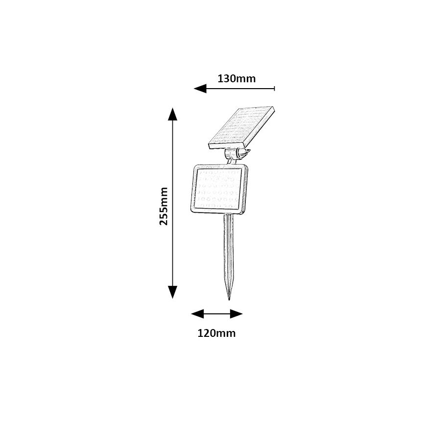 Rabalux - LED solarni reflektor sa senzorom LED/9,6W/3,7V IP44 2000 mAh