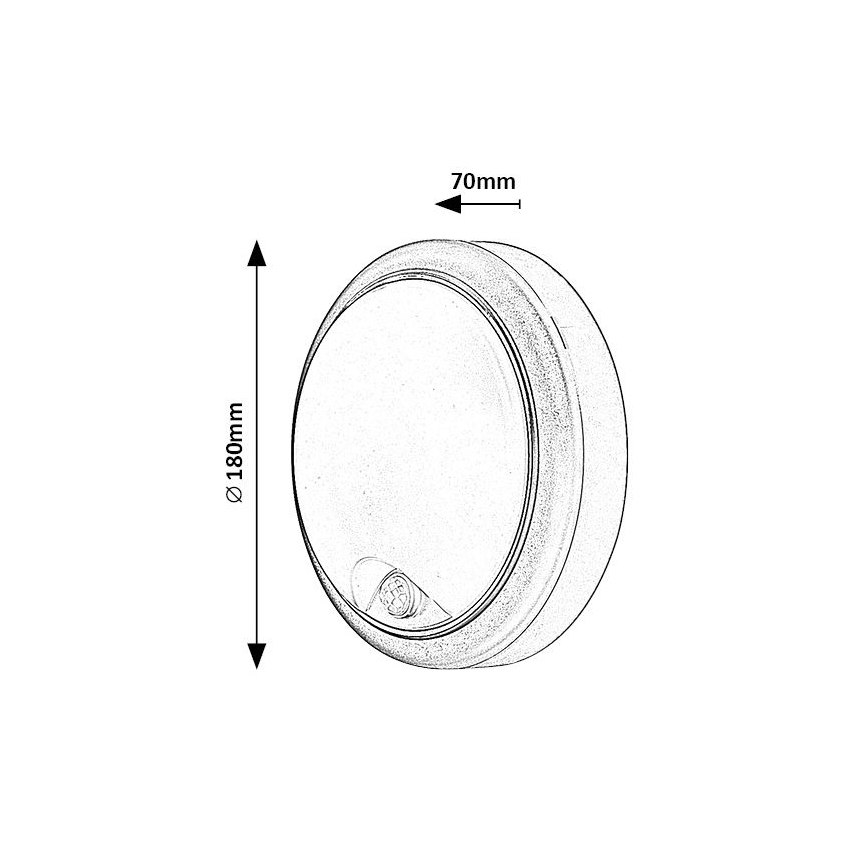 Rabalux - LED spoljašnja zidna svetiljka sa senzorom LED/15W/230V IP54