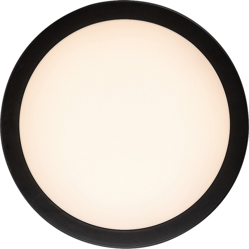Rabalux - LED stropno svetlo za kupatilo LED/28W/230V 3000/4000/6500K IP54 crno, prečnik 30 cm