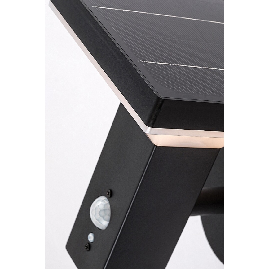 Rabalux - LED solarna zidna svetiljka sa senzorom LED/4W/230V IP44 crna 2200 mAh