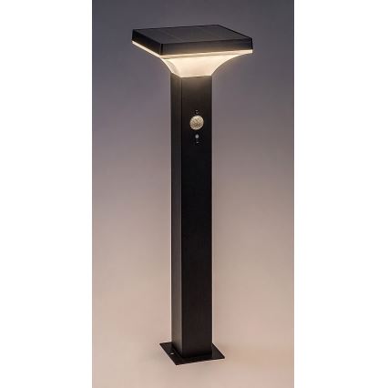 Rabalux - LED solarna lampa sa senzorom LED/4W/3,7V IP44 crna 2200 mAh
