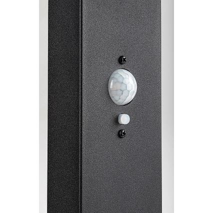 Rabalux - LED prigušiva solarna spoljašnja lampa sa senzorom LED/4,4W/3,7V IP54 antracit 2200 mAh