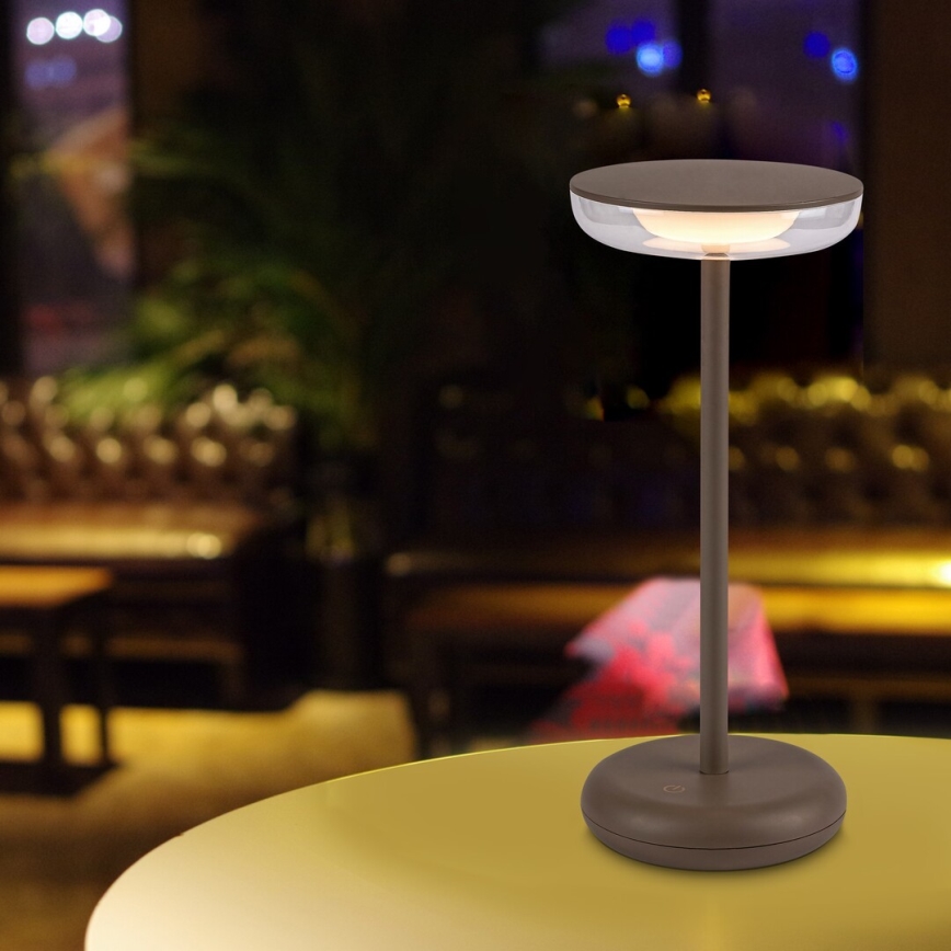 Rabalux - LED prigušiva punjiva spoljna lampa LED/6W/5V IP44 1800 mAh braon