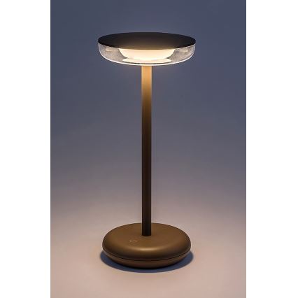 Rabalux - LED prigušiva punjiva spoljna lampa LED/6W/5V IP44 1800 mAh braon