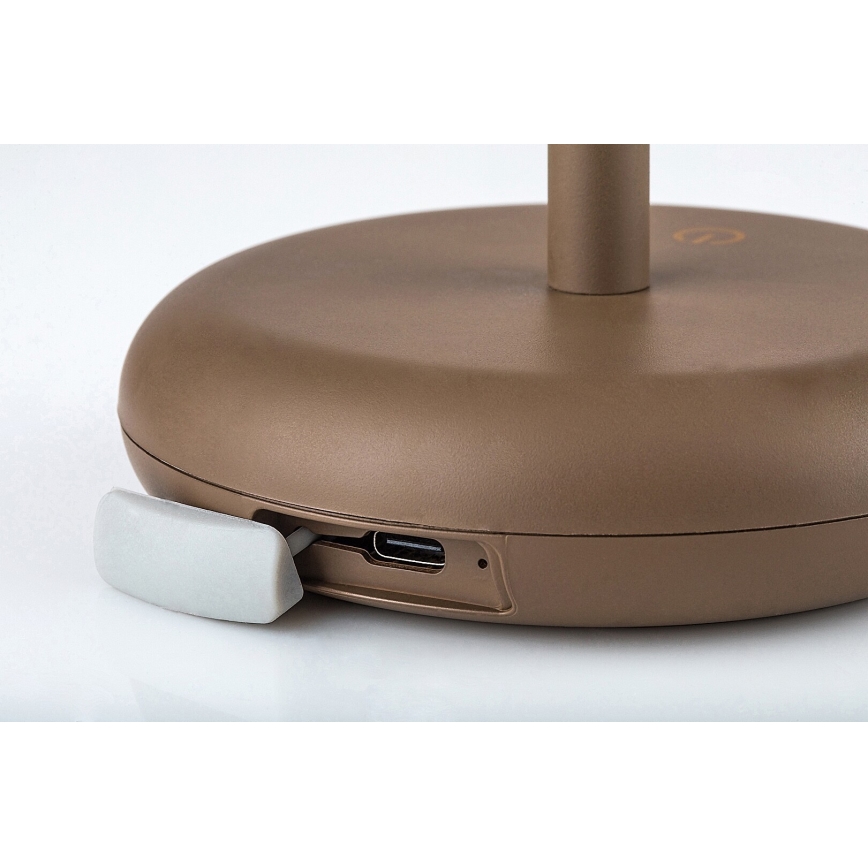 Rabalux - LED prigušiva punjiva spoljna lampa LED/6W/5V IP44 1800 mAh braon