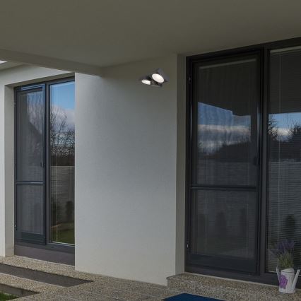 Rabalux - LED spoljašnja zidna fleksibilna svetiljka 2xLED/7W/230V IP54 antracit