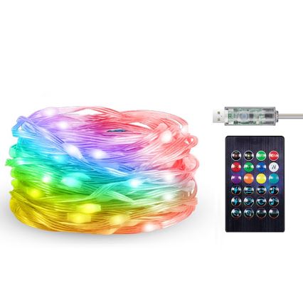 Rabalux - LED RGB traka LED/2,8W/5V 5m IP44 WiFi + daljinski upravljač