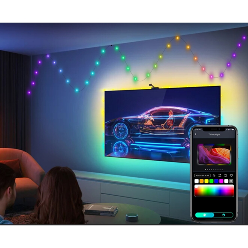 Rabalux - RGB LED traka LED/3,2W/5V 10m IP44 Wi‑Fi + sa daljinskim upravljačem