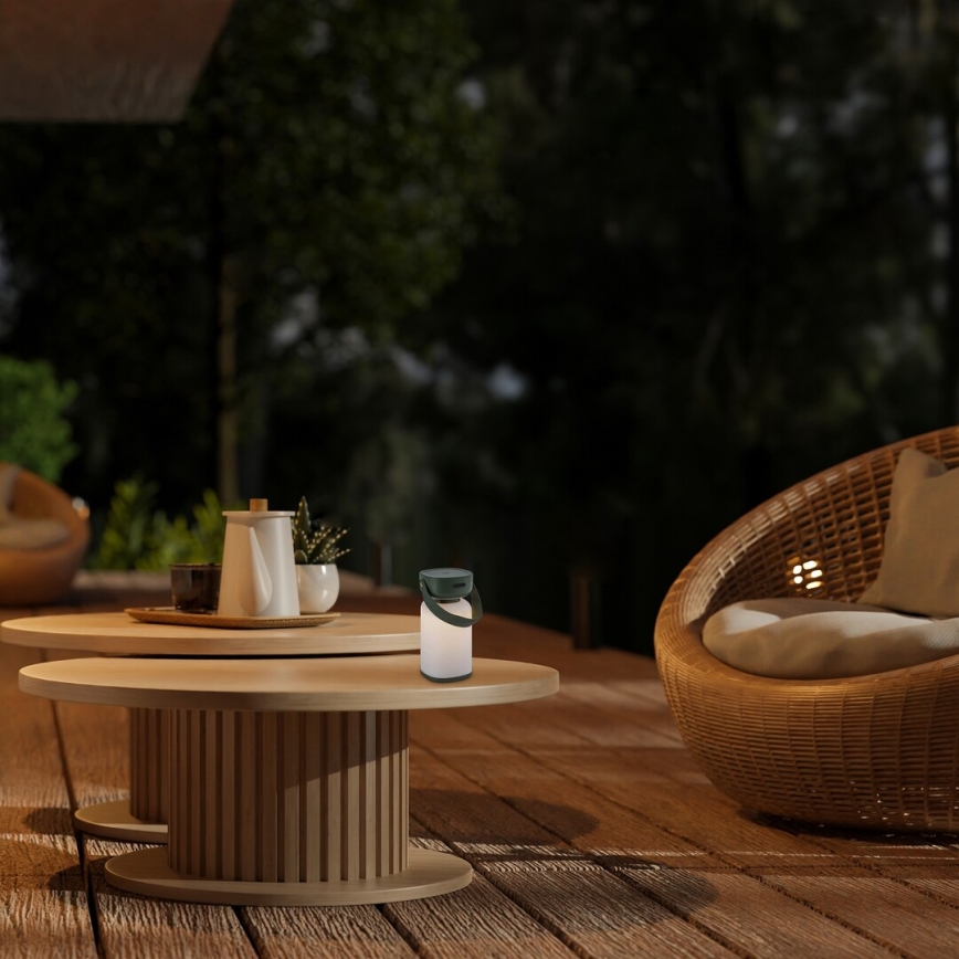 Rabalux - LED spoljašnja prigušiva dodirna punjiva stona lampa LED/3W/5V IP44 zelena